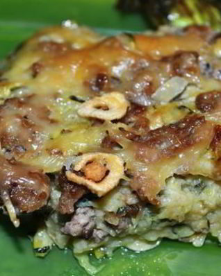 Запеканка из цуккини и фарша