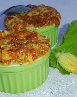 Запеканка кабачково-творожная с курятиной