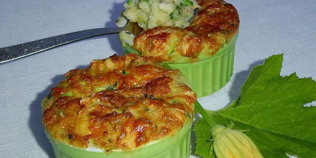 запеканка кабачково-творожная с курятиной