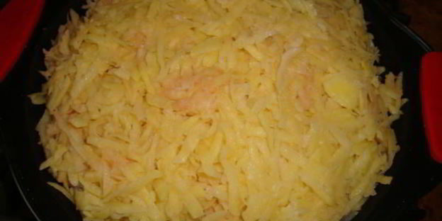 запеканка картофельная с курицей и грибами