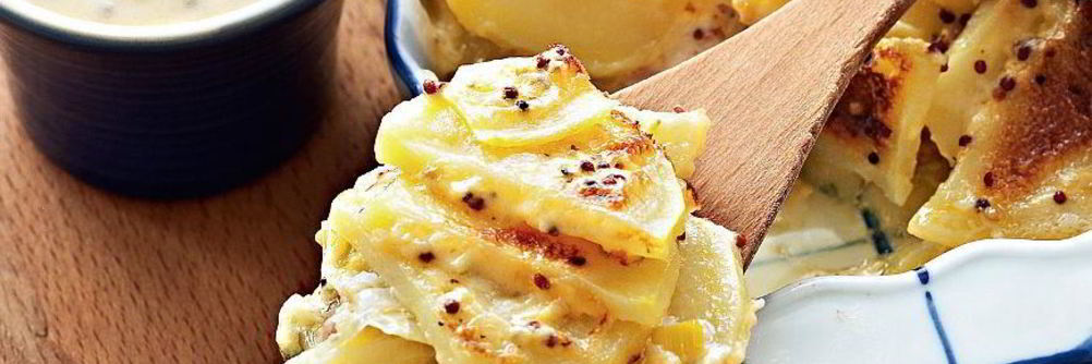 Запеканка картофельная с луком-пореем