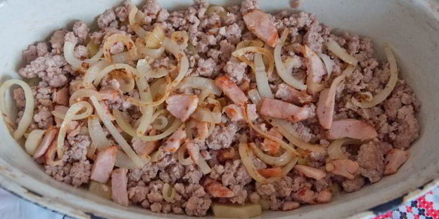 запеканка картофельная с мясом