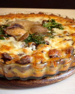 Запеканка по-деревенски с сердечками