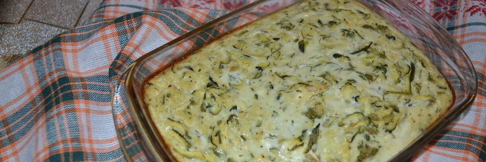 Запеканка с кабачком и творогом