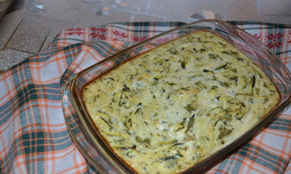 Рецепт запеканки с кабачком и творогом