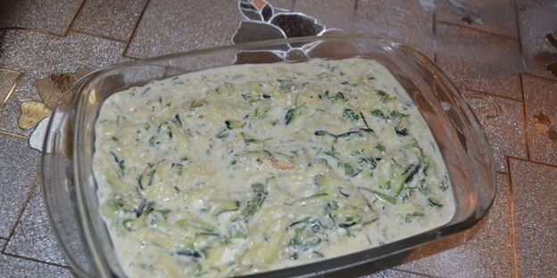 запеканка с кабачком и творогом
