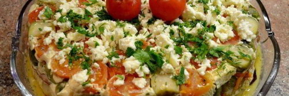 Запеканка с овощами и рыбой