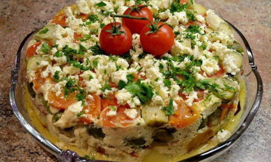 Рецепт запеканки с овощами и рыбой