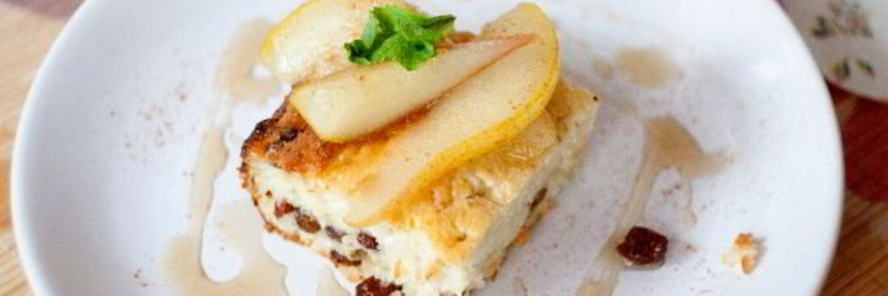 Запеканка творожная с изюмом в духовке