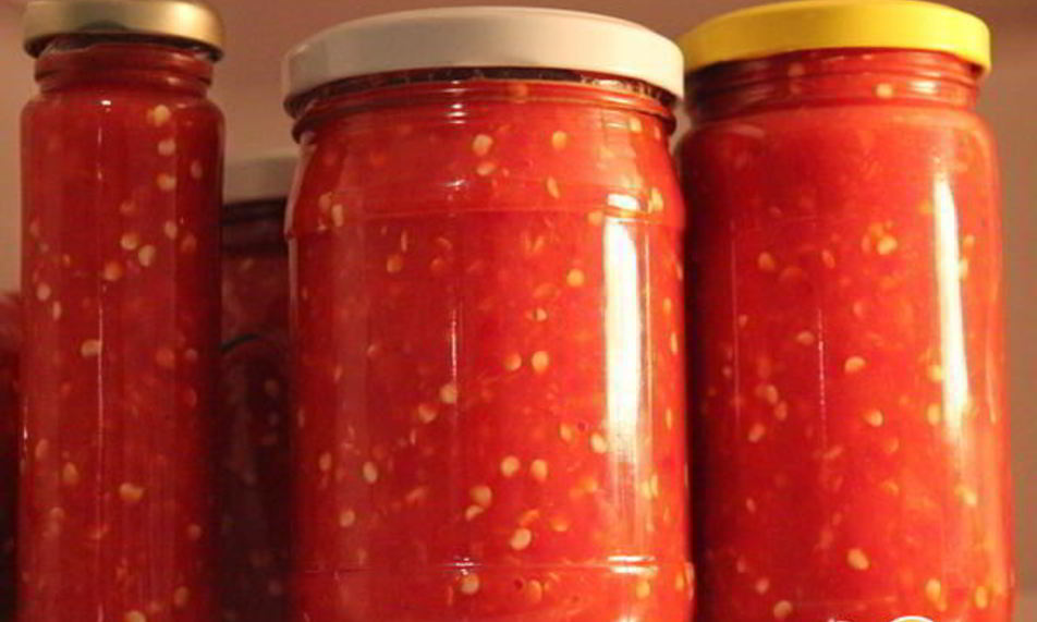 Рецепт аджики из болгарского и острого перцев