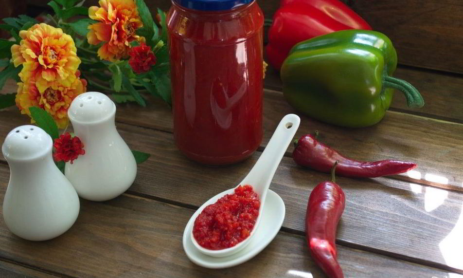 Рецепт аджики из болгарского перца без помидоров