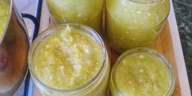 аджика из кабачков на зиму острая