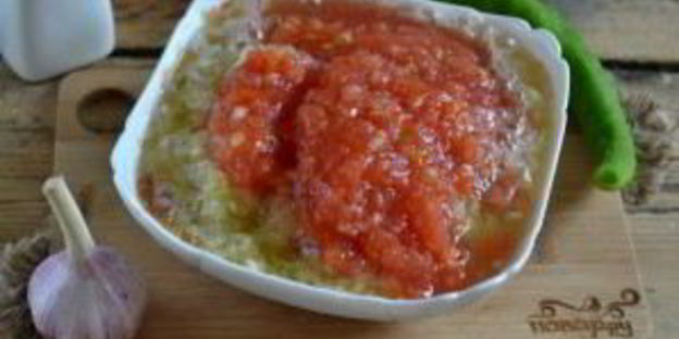 аджика из кабачков с помидорами