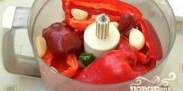 аджика из перца и чеснока