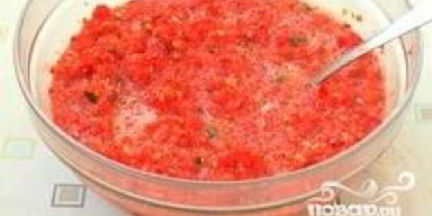 аджика из перца и чеснока