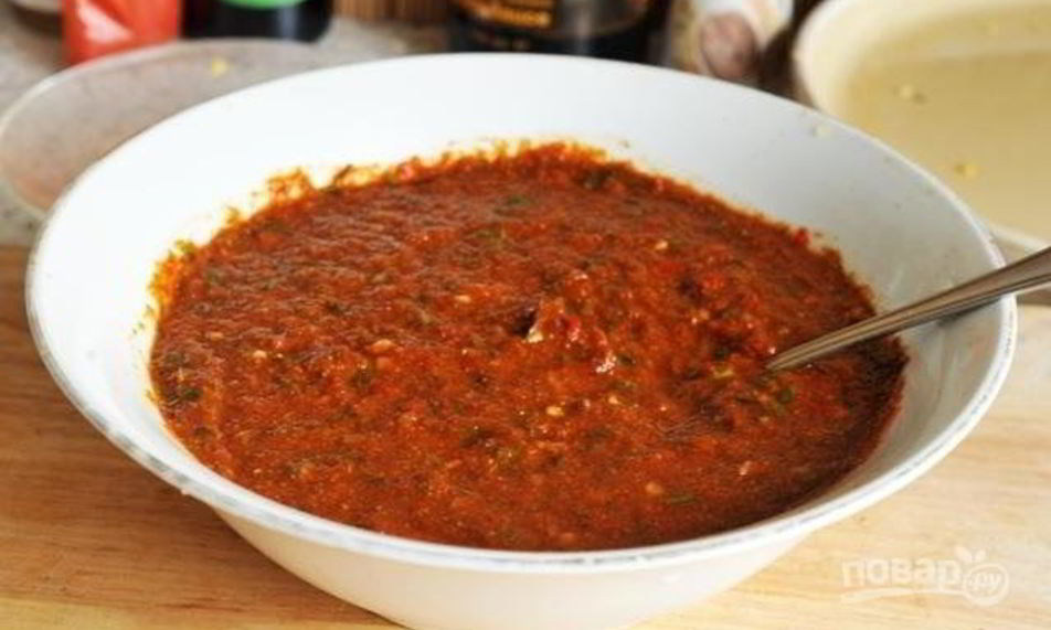 Рецепт аджики из помидоров