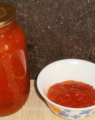 Аджика с чесноком