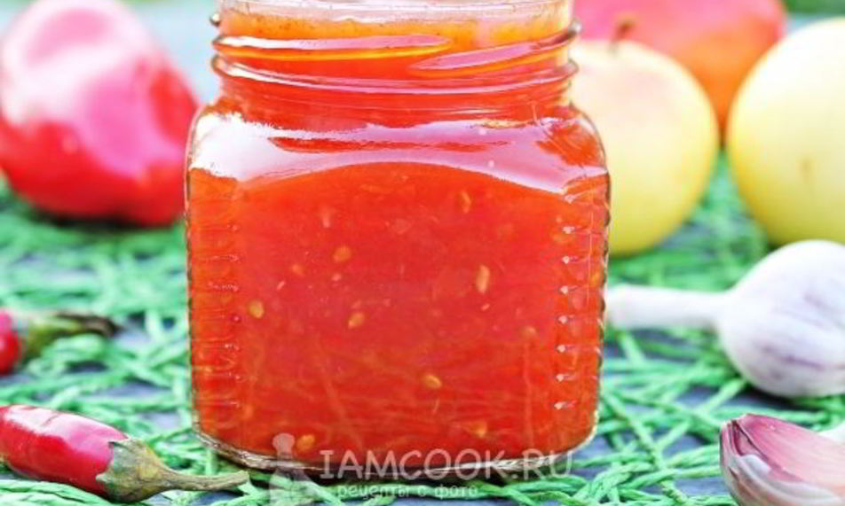 Рецепт аджики сладкой на зиму с яблоками