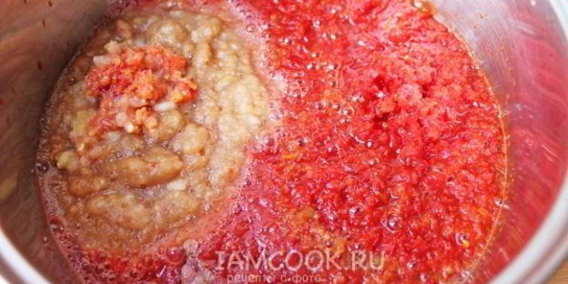 аджика сладкая на зиму с яблоками