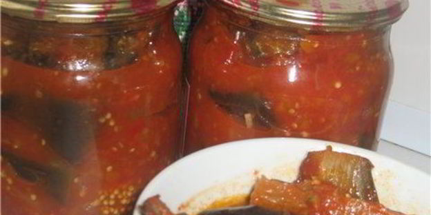 баклажаны в аджике с яблоками