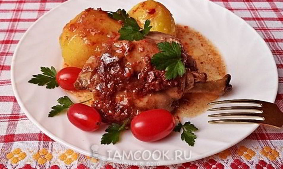 Рецепт кролика в аджике