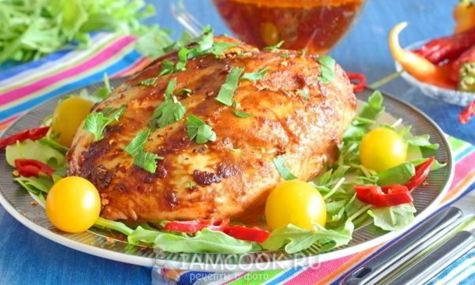 Рецепт куриной грудки в аджике