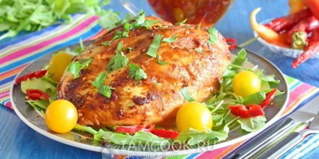 куриная грудка в аджике