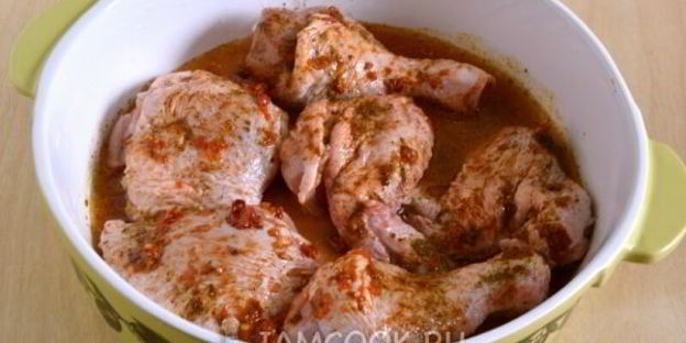 курица, запеченная с аджикой