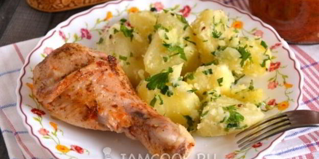 курица, запеченная с аджикой