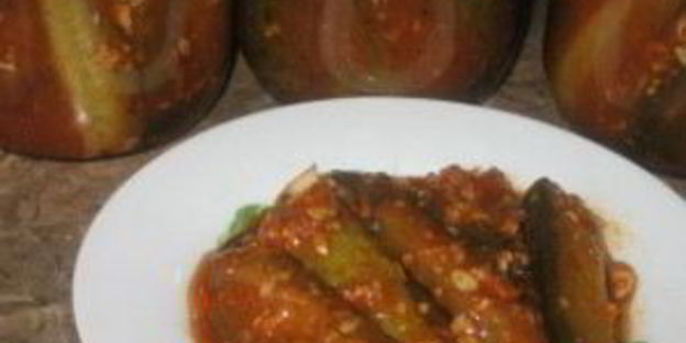 огурцы, консервированные в аджике