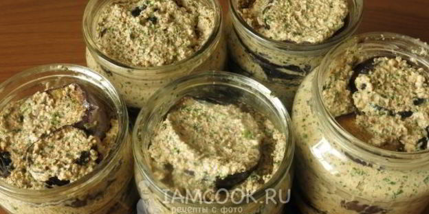 баклажаны в ореховом соусе на зиму