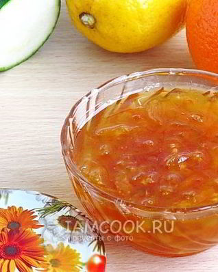 Джем из лимона, апельсина и цуккини