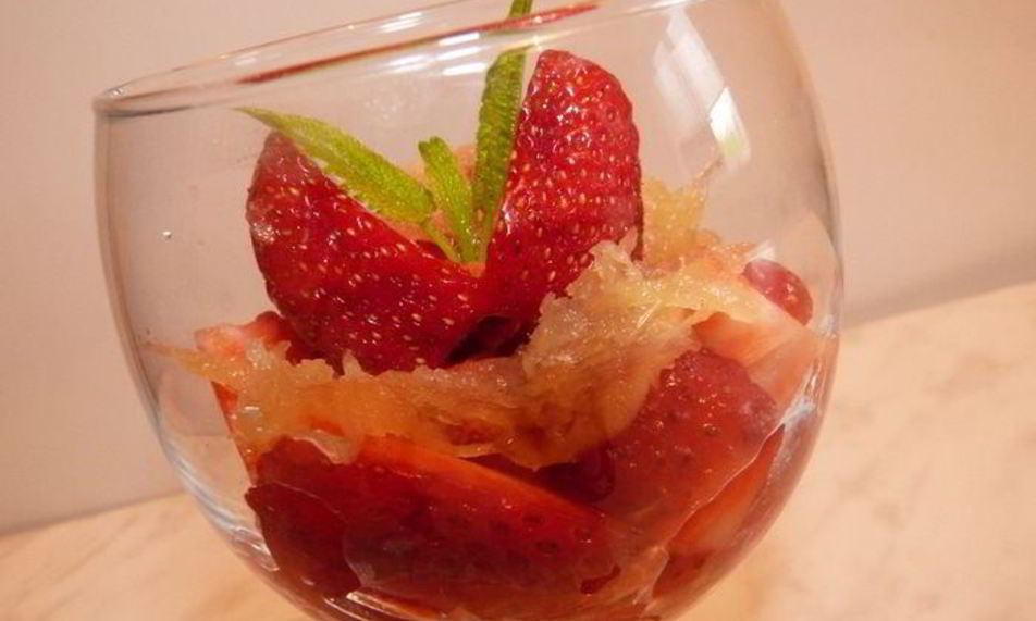 Рецепт клубники с имбирным джемом