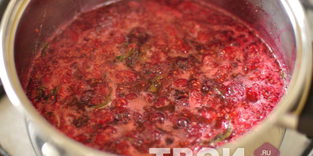 малиновый джем с мятой