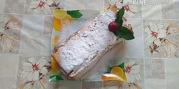 рулет за 15 минут с джемом