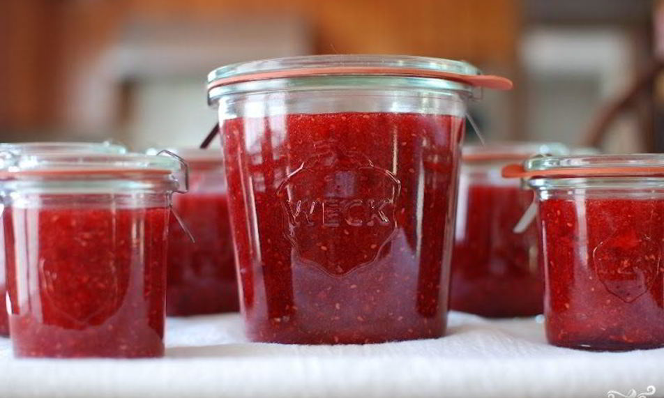Рецепт сырого клубнично-малиновый джем