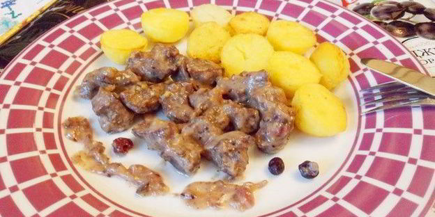 телячьи почки в соусе из горчицы и джема