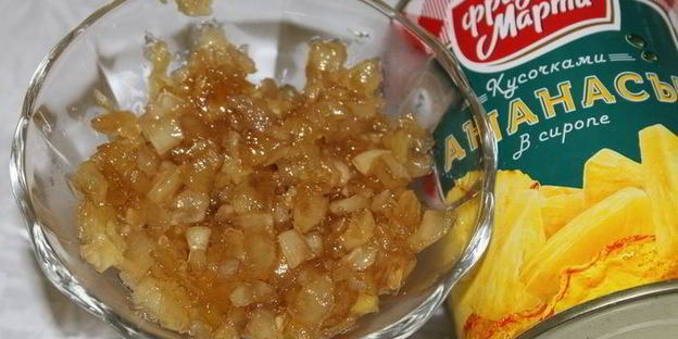 трубочки с ананасовым джемом