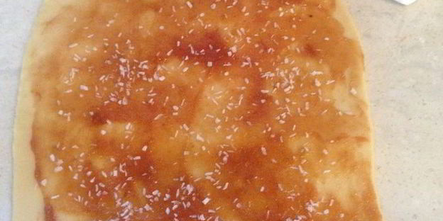 творожная коса с джемом