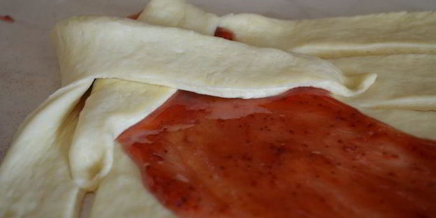 винер брод с клубничным джемом — вкуснейшая датская выпечка