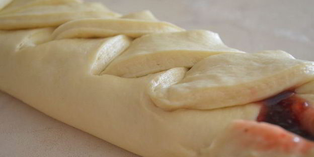 винер брод с клубничным джемом — вкуснейшая датская выпечка