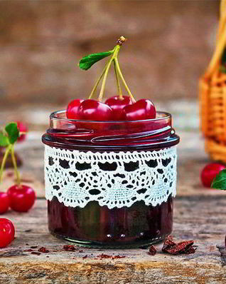 Вишневый джем с горьким шоколадом