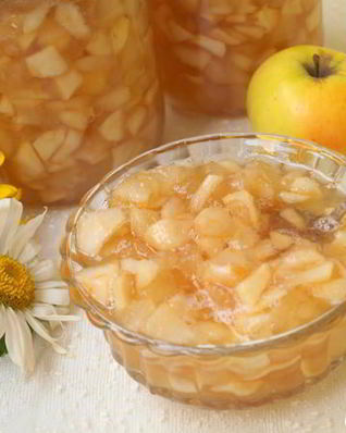 Яблочный джем с карамелью