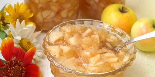 яблочный джем с карамелью
