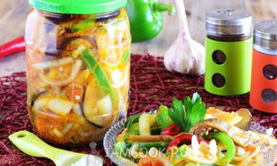 Рецепт хе из баклажанов на зиму