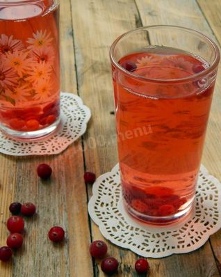 Компот из клюквы замороженной