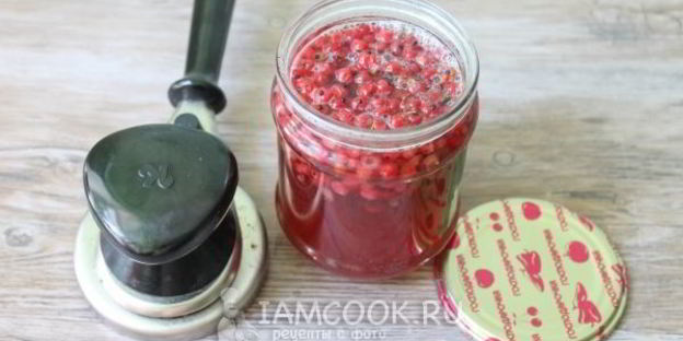 компот из красной смородины на зиму