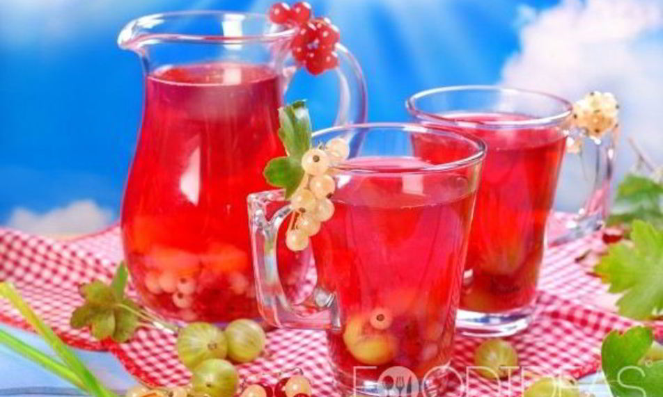 Рецепт компота из крыжовника и смородины