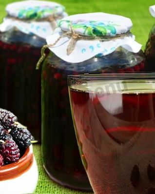 Компот из шелковицы