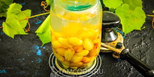 компот из винограда на зиму без стерилизации